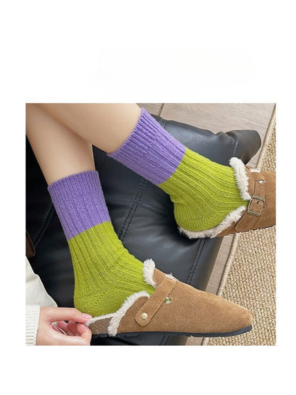 Rufia - Bold Colorblock Crew Socks