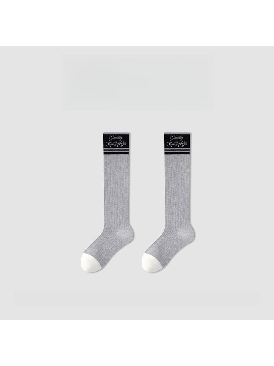 Rufia - Preppy Patchwork Pattern Crew Socks
