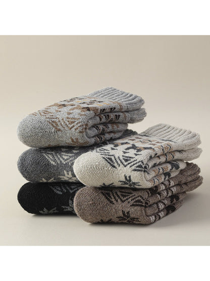 Rufia - Nordic Pattern Winter Crew Socks