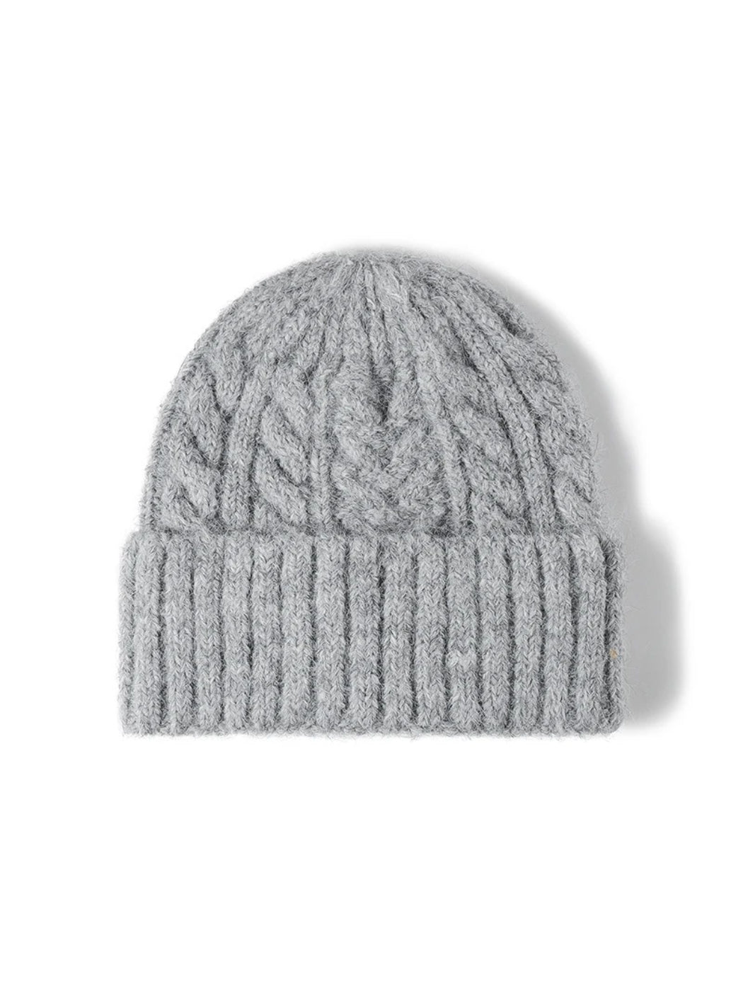 Haila - Braided Texture Cuffed Knit Beanie