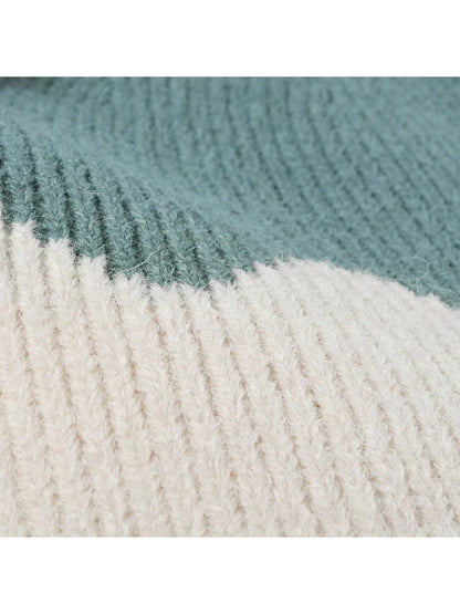 Haila - Wave Colorblock Cuffed Beanie