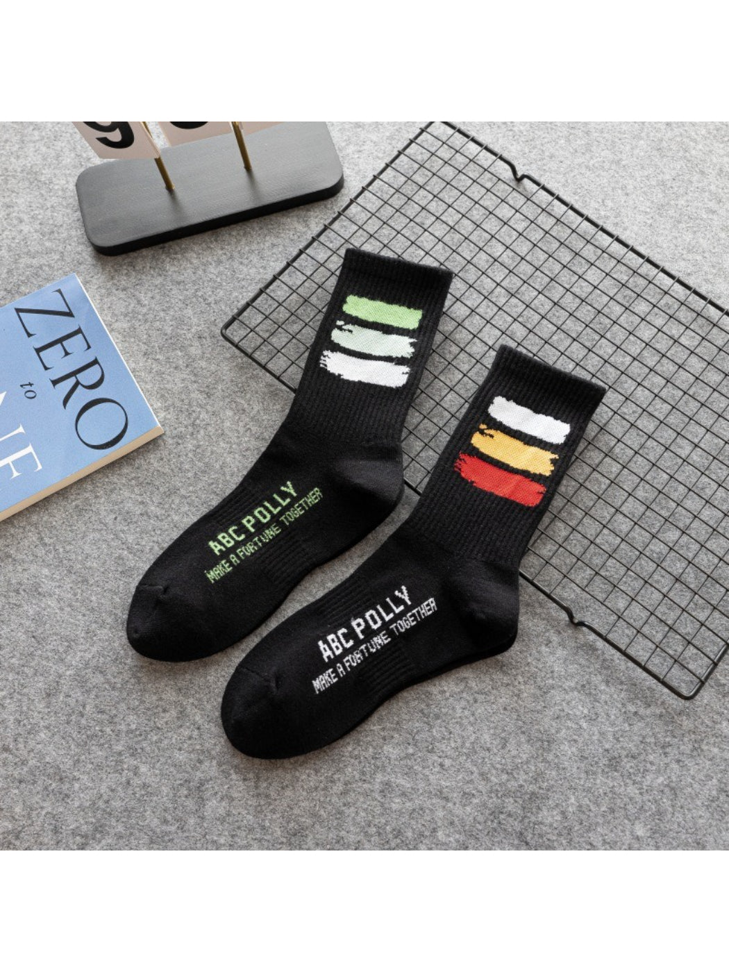 Rufia - Bold Stripe Graphic Crew Socks product image 1