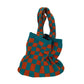 Cosbai – Knitted Checkered Tote Bag