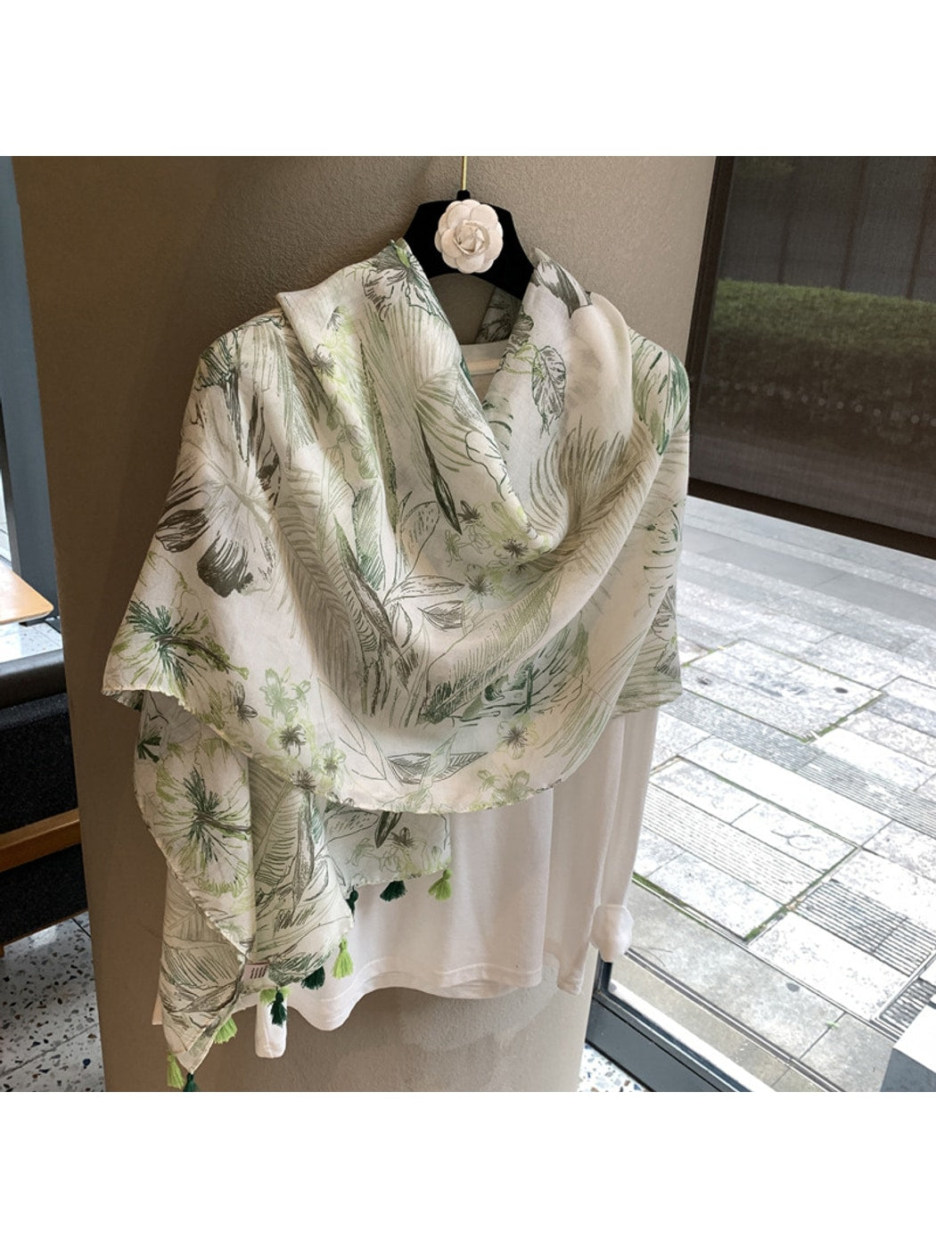 Scarvii - Minimal Botanical Shawl Scarf
