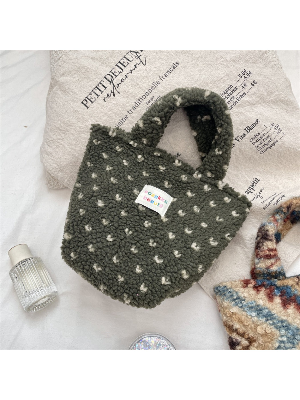 Cosbai - Mini Soft Textured Tote Bag
