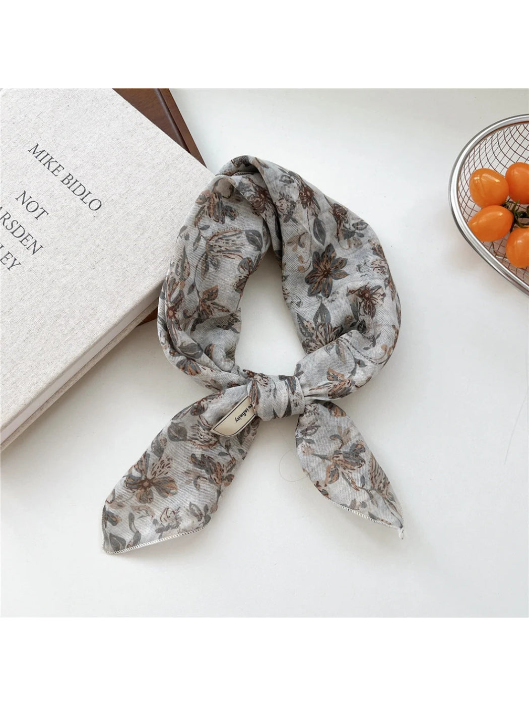 Scarvii - Vintage Print Square Scarf