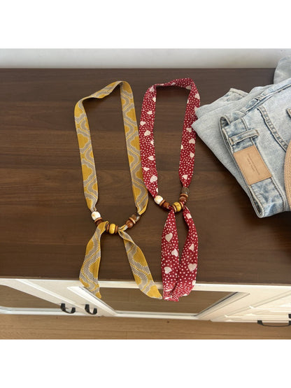 Scarvii Soft Pattern Skinny Scarf
