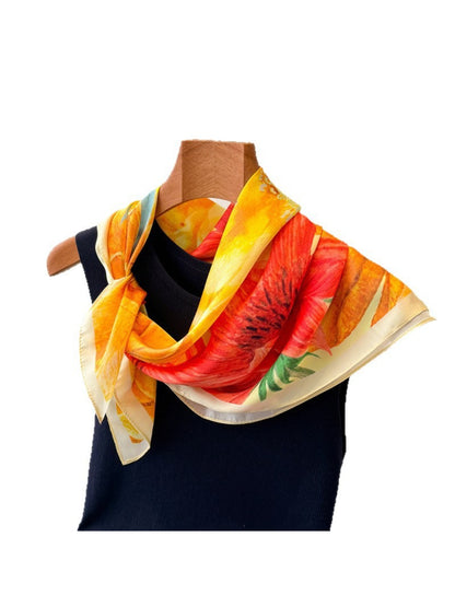 Scarvii - Bold Blossom Art Print Square Scarf