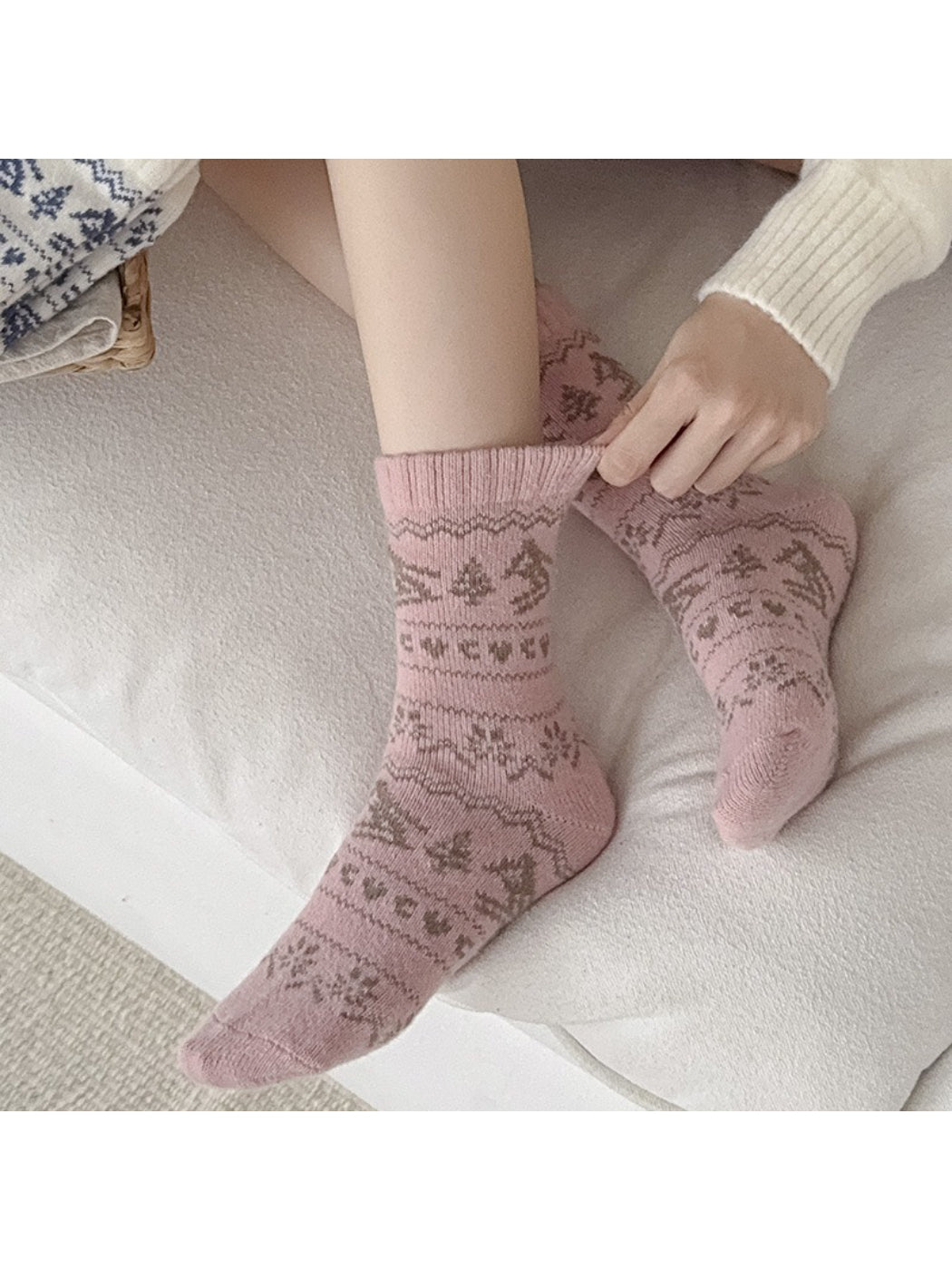 Rufia - Nordic Winter Pattern Socks