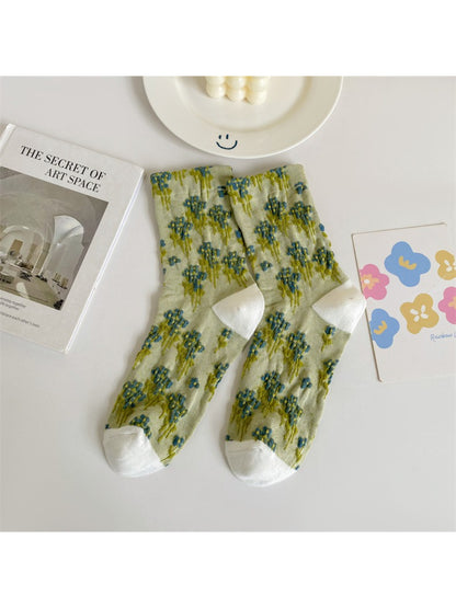 Rufia Bloom Cluster Jacquard Crew Socks product image 5