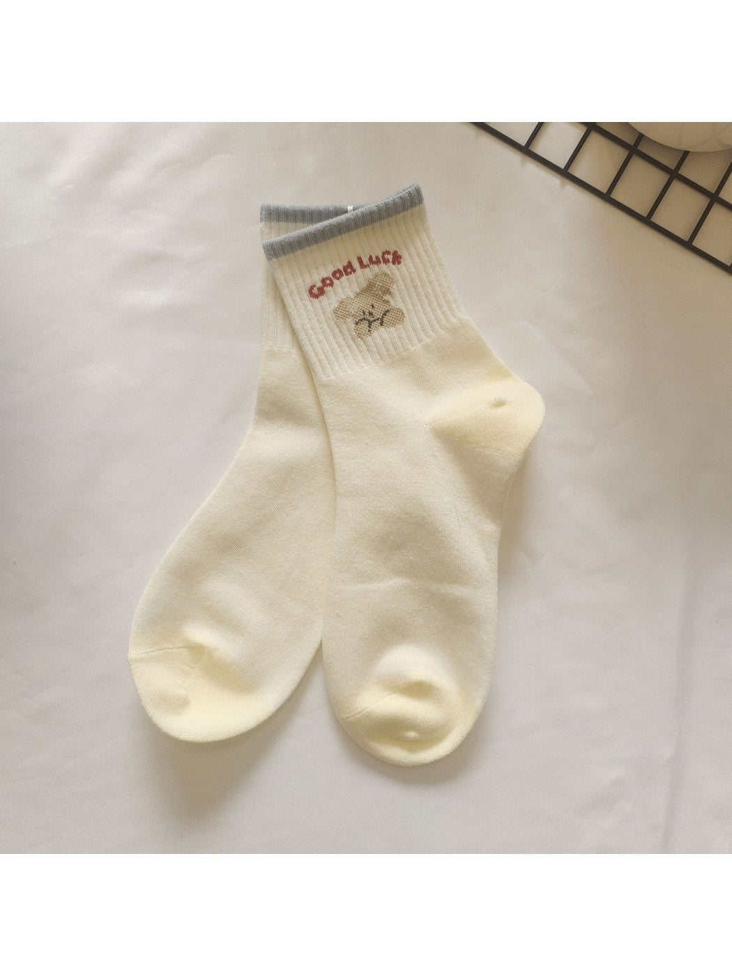 Rufia - Cute Cartoon Animal Pattern Crew Socks
