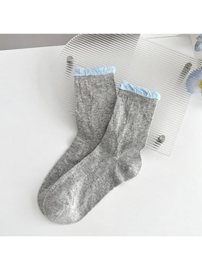 Rufia - Bow Textured Sheer Crew Socks product image 9