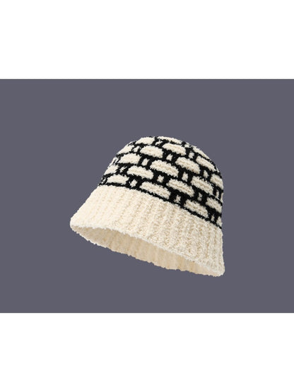 Haila - Winter Diamond Knitted Bucket Hat