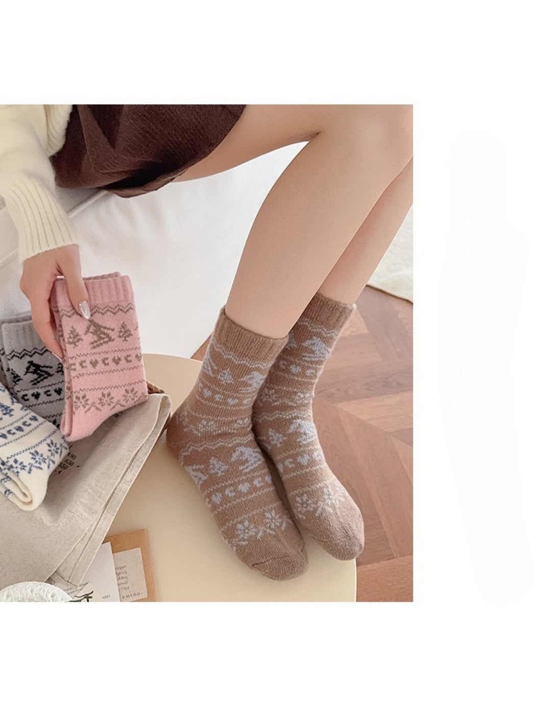 Rufia - Nordic Winter Pattern Socks