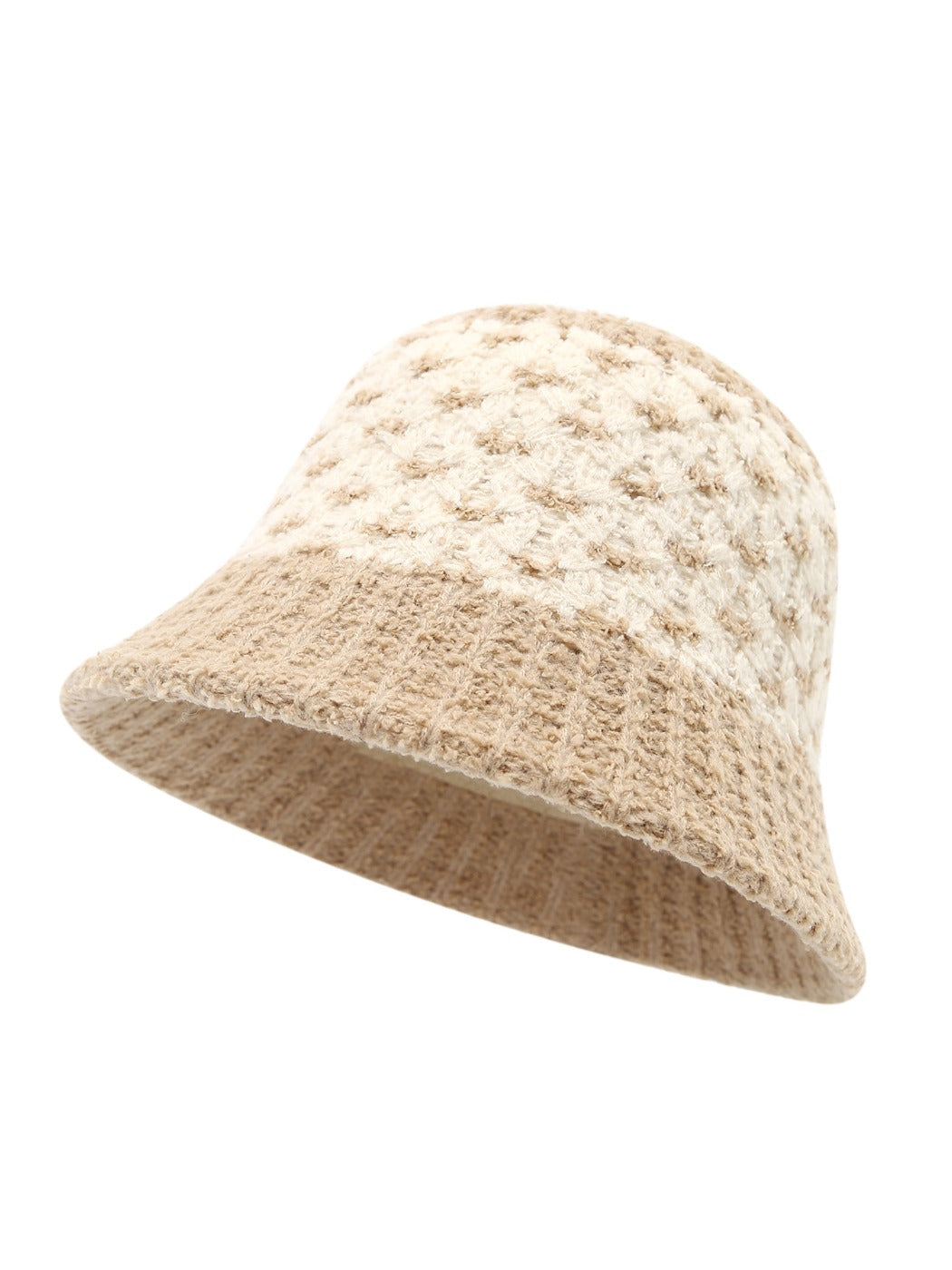 Haila - Color Block Knitted Bucket Hat
