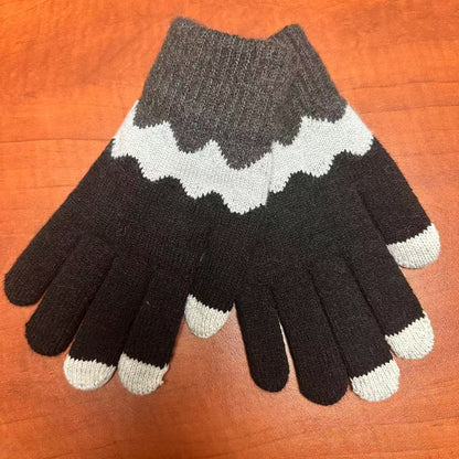 SCARVII - Knitting Patchwork Touch Sceen Golves