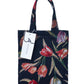 Cosbai - Vintage Colored Weave Floral Tote Bags