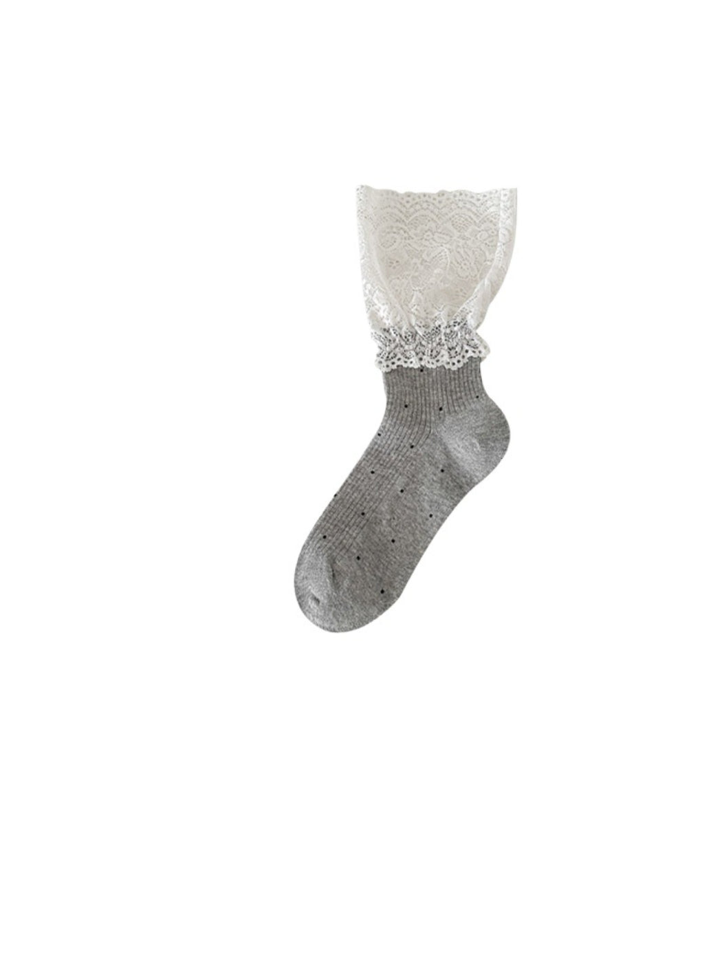 Rufia - Romantic Lace Panel Crew Socks product image 3