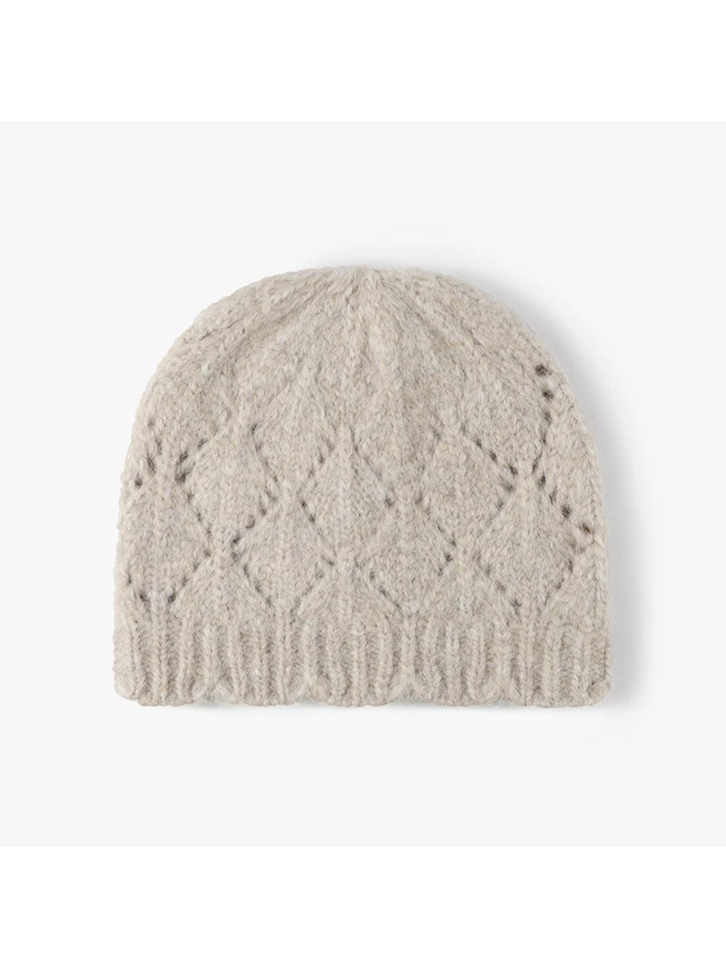 Haila - Diamond-Knit Textured Beanie