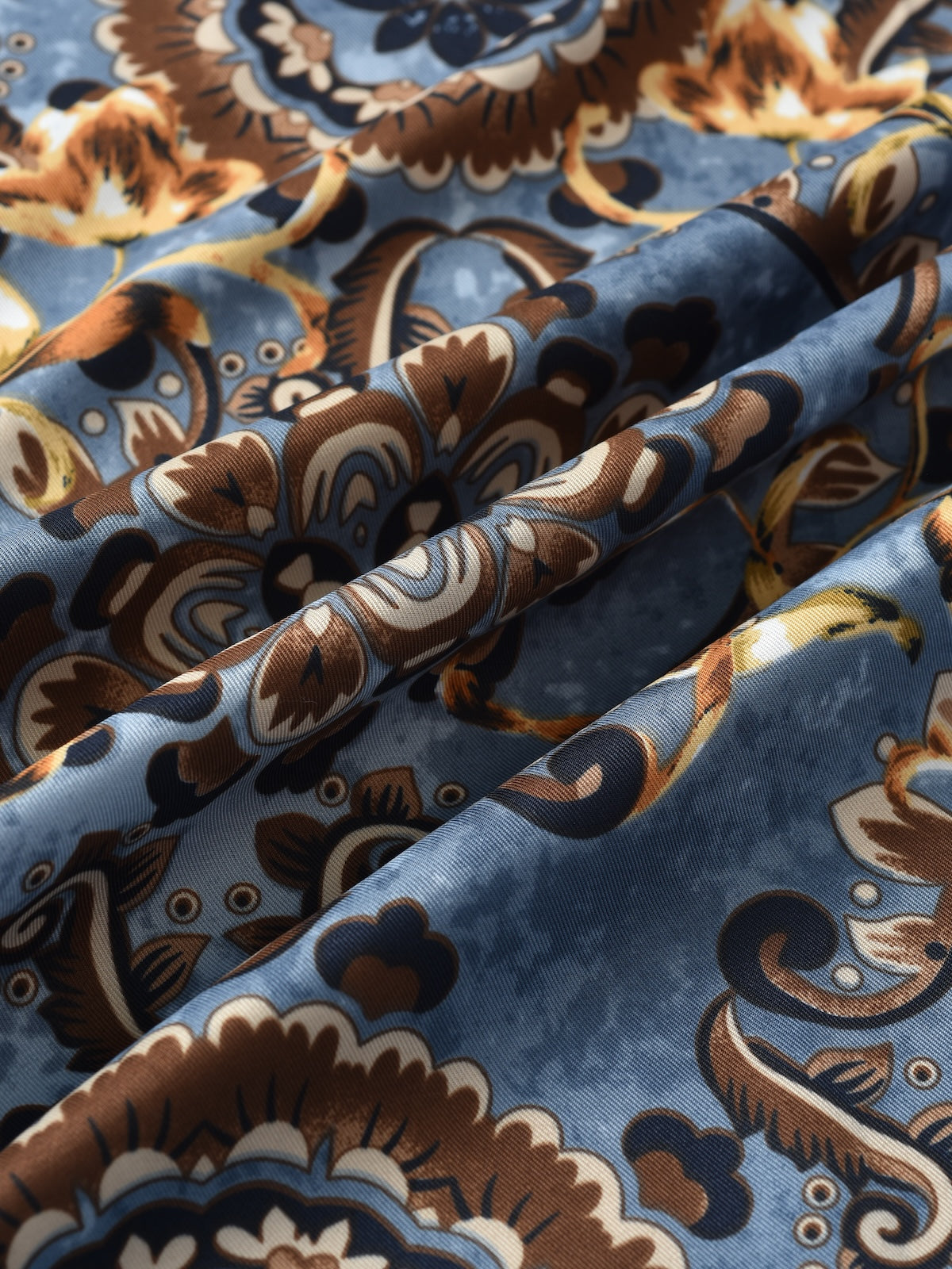 Scarvii - Floral Print Square Scarf