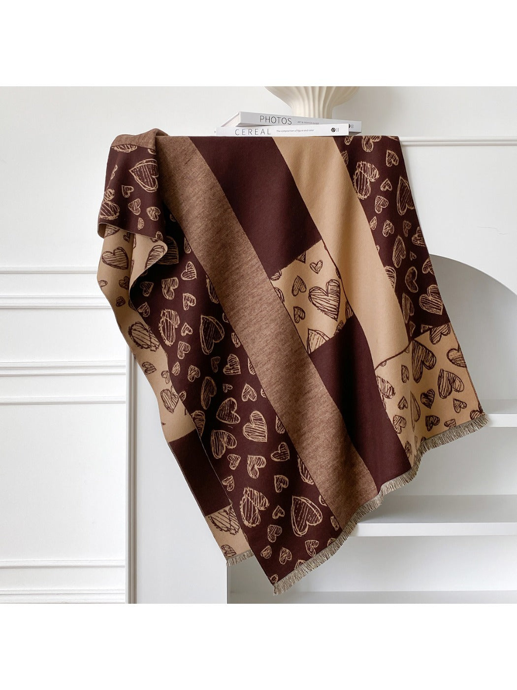 Scarvii – Romantic Heart Pattern Winter Scarf