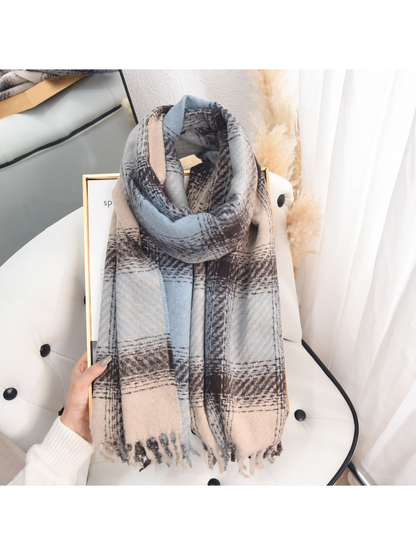 Scarvii - Soft Plaid Winter Scarf