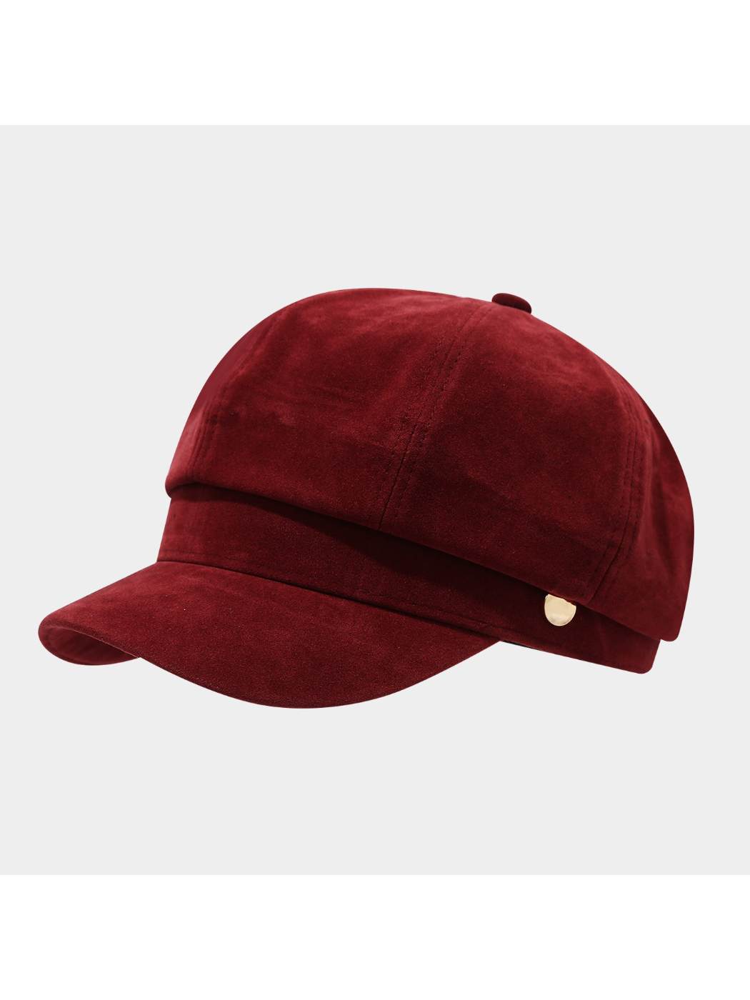 Haila - Vintage Metal Accent Newsboy Cap