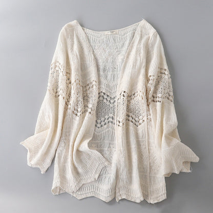 Crosa - Women's Hollow Knit Cardigan