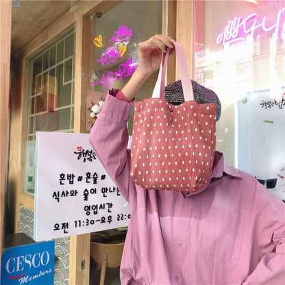 Cosbai - Floral, Geometric, Dots Cute Small Fabric Bag