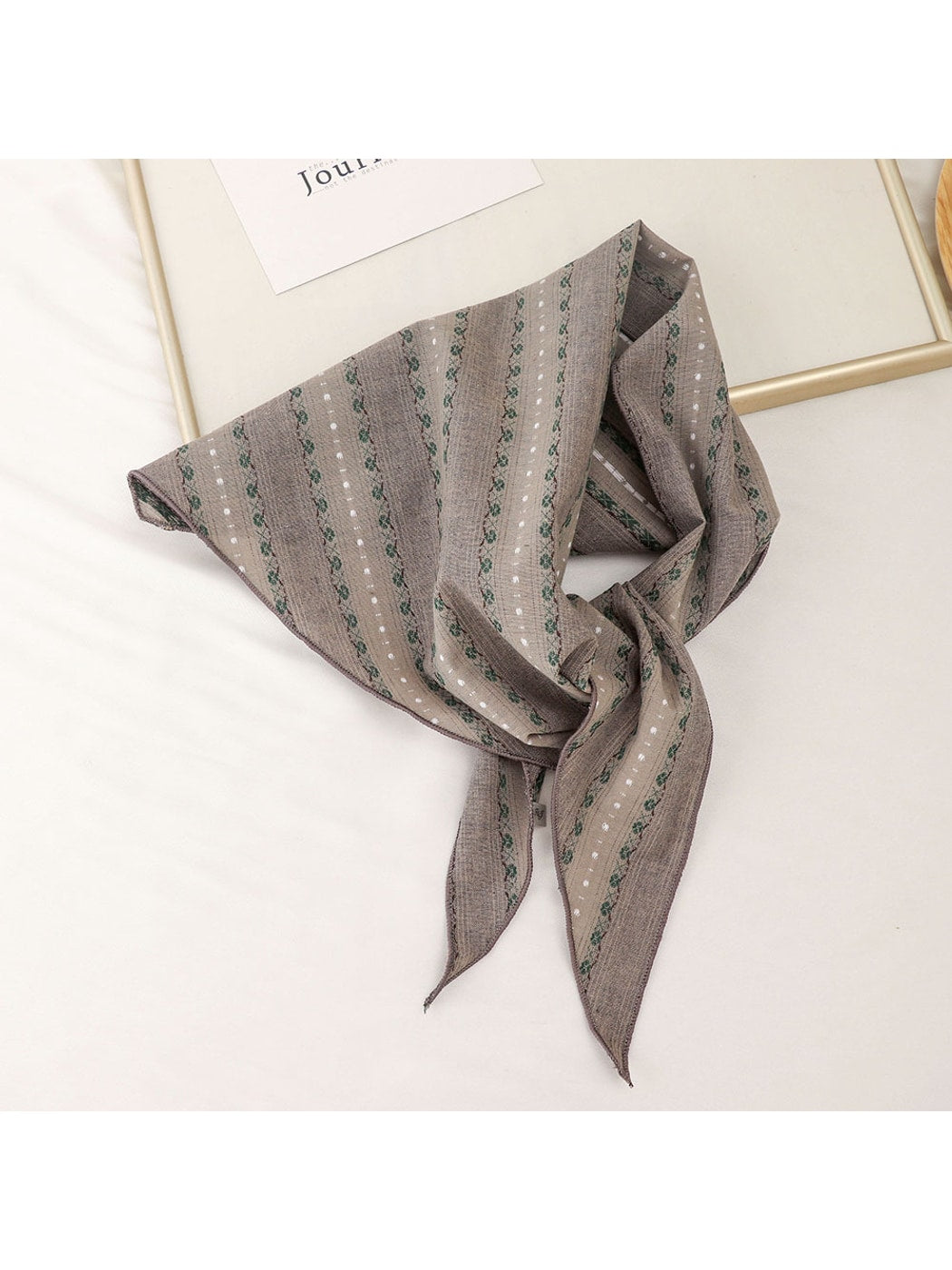 Scarvii - Pastel Floral Print Triangle Bandana