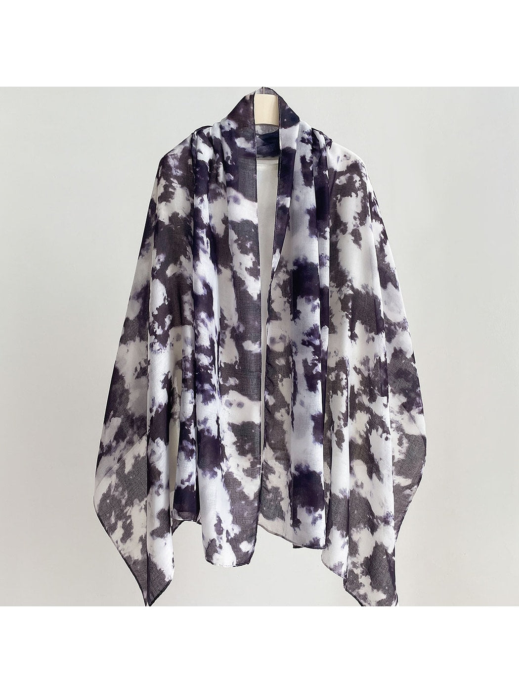 Scarvii - Abstract Wave Print Summer Wrap Scarf