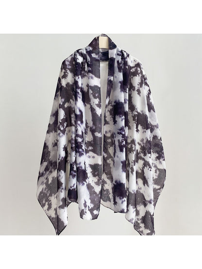 Scarvii - Abstract Wave Print Summer Wrap Scarf