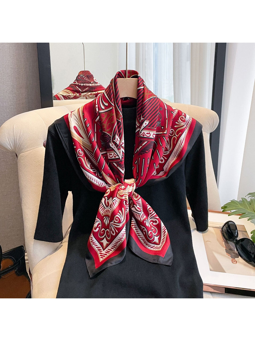 Scarvii - Baroque Crest Square Scarf