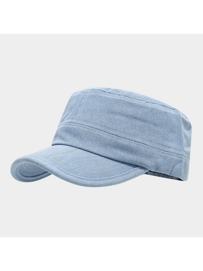 Haila - Flat Top Curved Brim Cadet Cap