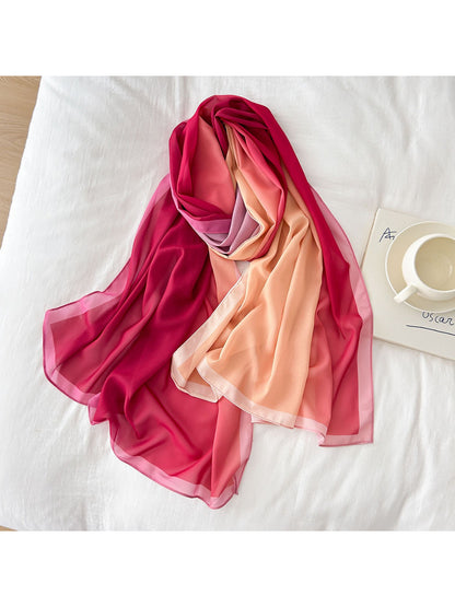 Scarvii - Soft Gradient Flow Chiffon Scarf