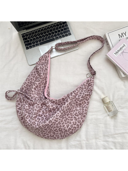 Cosbai - Soft Leopard Print Shoulder Bag