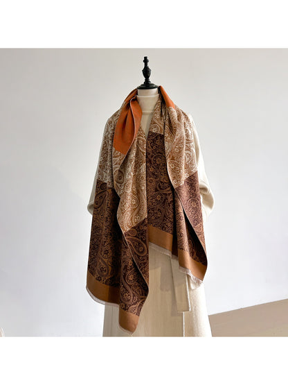 Scarvii – Vintage Paisley Pattern Winter Scarf & Shawl