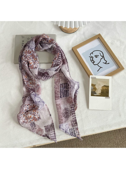 Scarvii - Romantic Style Minimal Printed Scarf