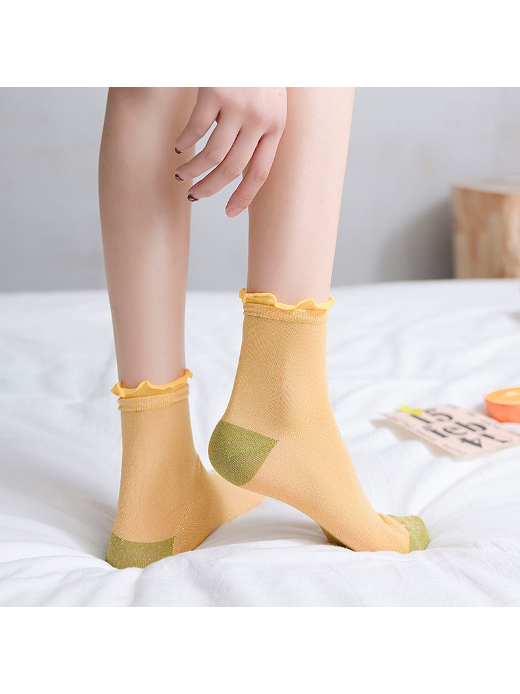 Rufia - Colorblock Ribbed Crew Socks product image 3