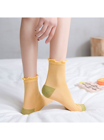 Rufia - Colorblock Ribbed Crew Socks product image 3