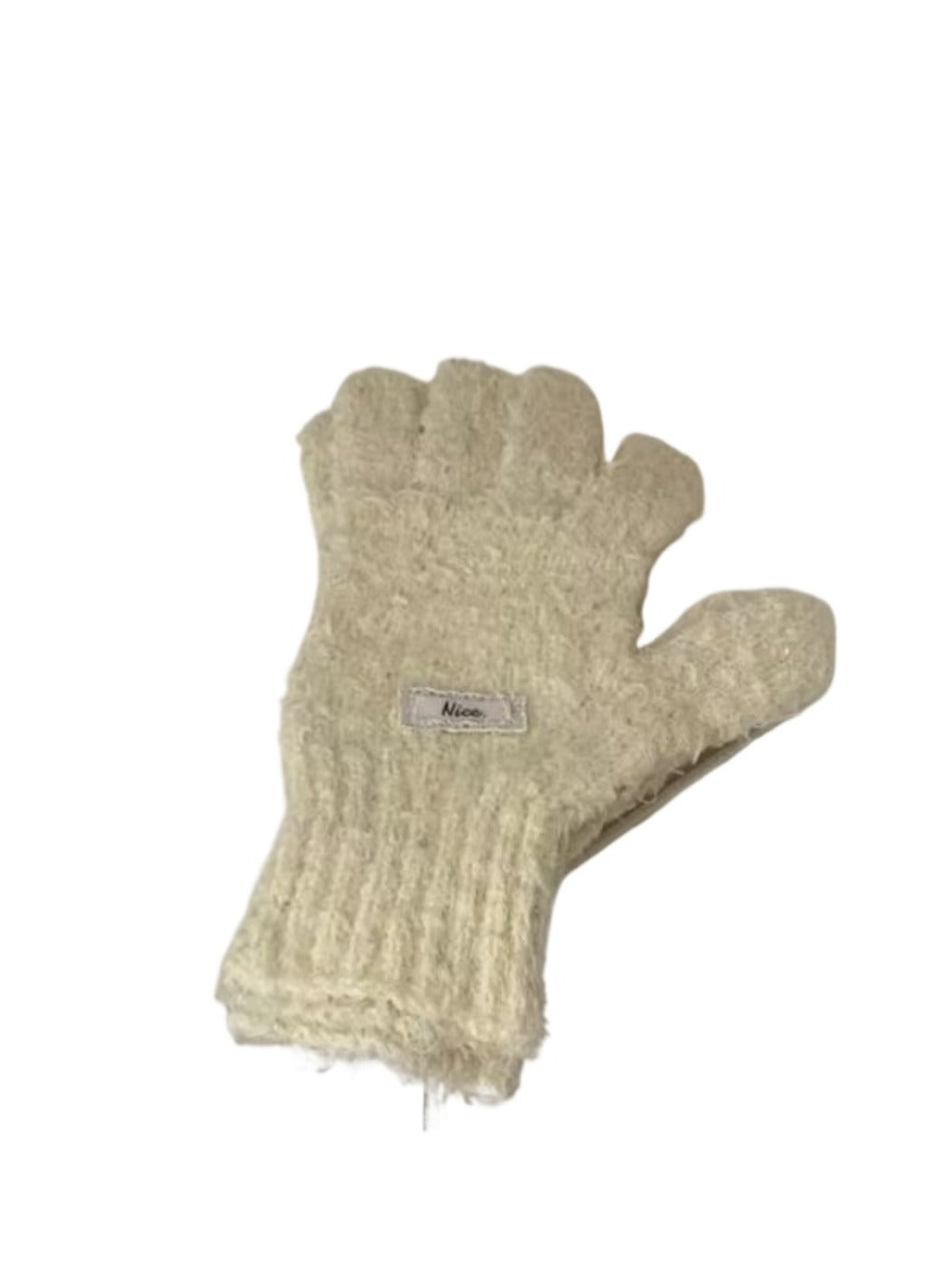 Gloving - Simple Solid-Color Full-Cover Knitted Gloves