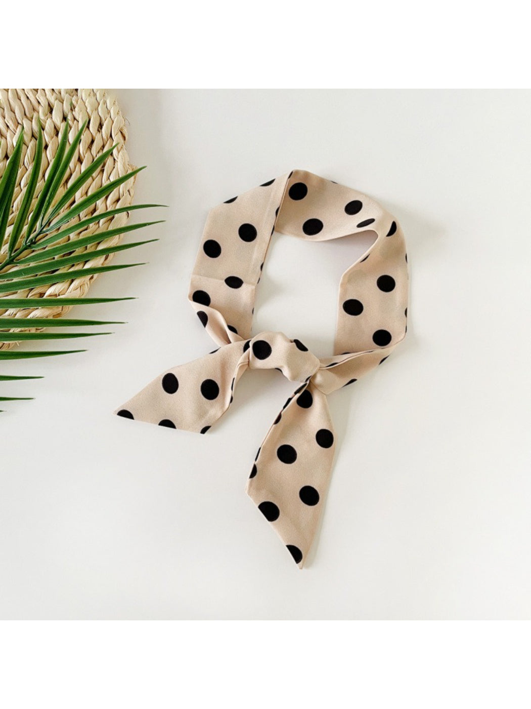 Scarvii - Classic Polka Dot Skinny Scarf Bandana