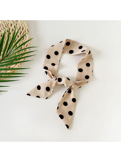 Scarvii - Classic Polka Dot Skinny Scarf Bandana