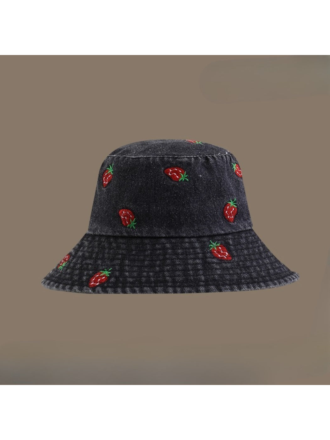 Haila - Playful Strawberry Stitch Bucket Hat