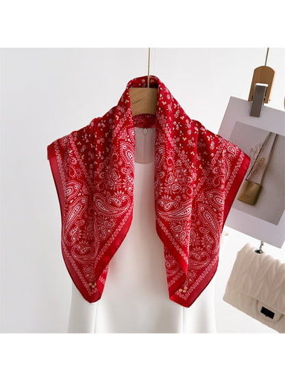 Scarvii - Paisley Print Square Scarf