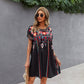Troposa - Flowy Boho Print Dress for Everyday Wear