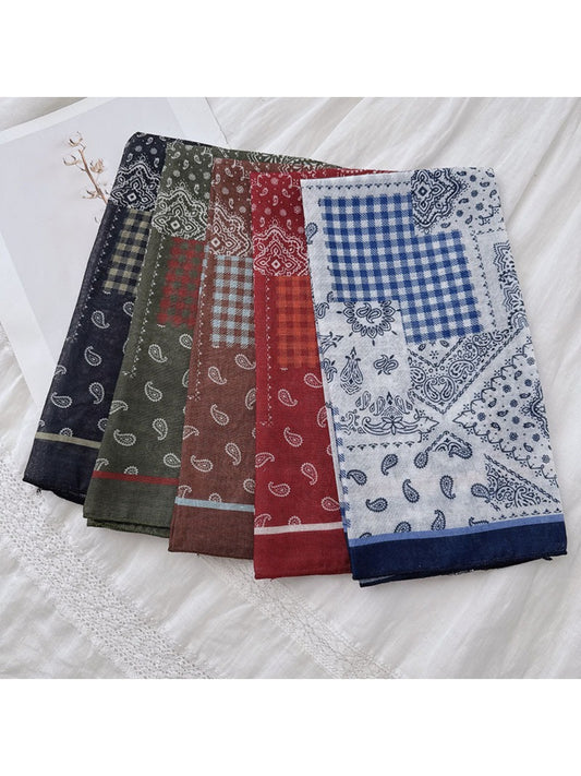 Scarvii - Vintage Paisley Square Neck Scarf