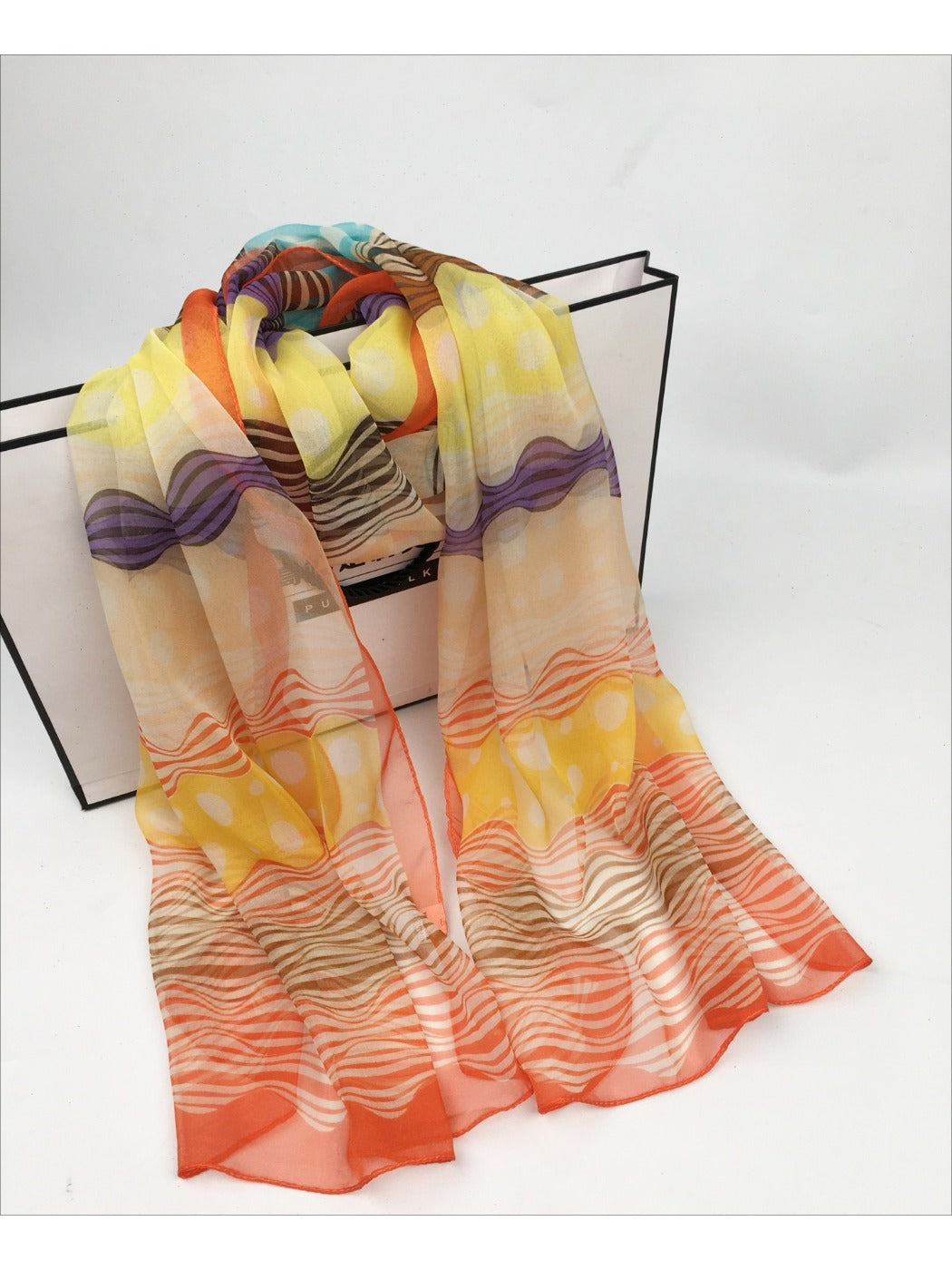 Scarvii - Lightweight Scarf with Polka Dot Patterns - Versatile & All-Season