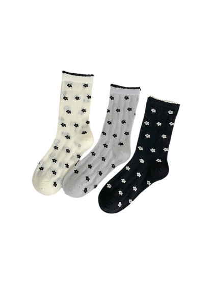 Rufia - Floral Lace Summer Socks - Sweet & Breathable
