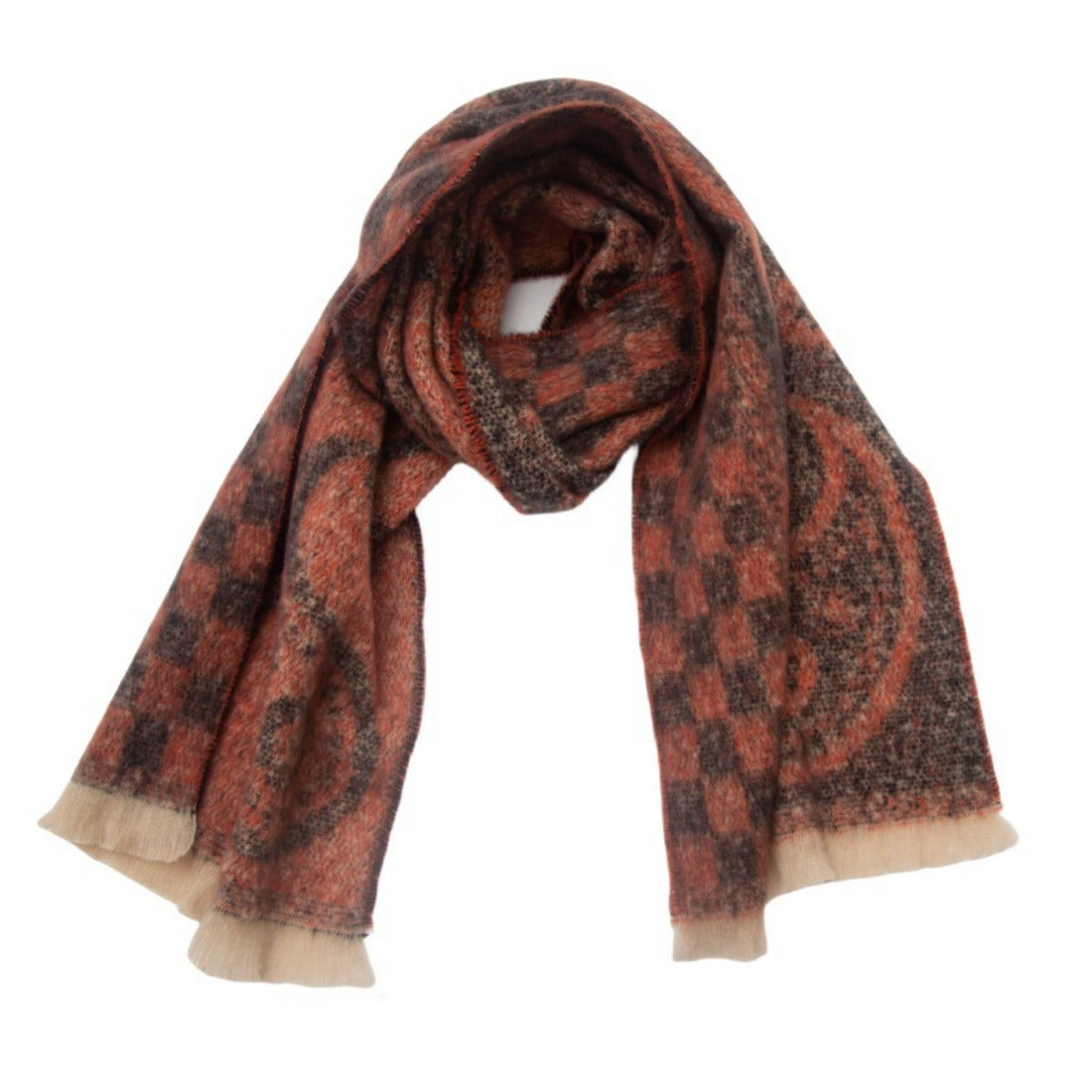 Scarvii - Colorful Paisley Print Winter Scarf